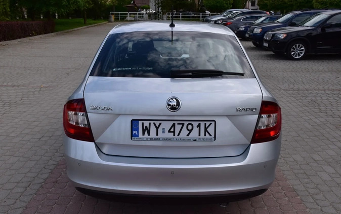 Skoda RAPID cena 42400 przebieg: 147899, rok produkcji 2017 z Rzeszów małe 781